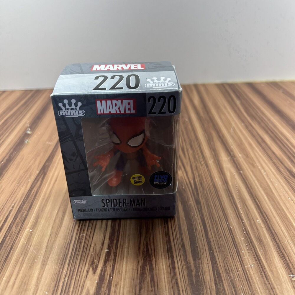 Funko Minis Marvel Spider-Man #220 Glow in the Dark Five Below Exclusive